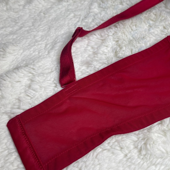 XO Plunge Push-Up Tattoo Lace Straight Back Bra 46D - Picture 12 of 16